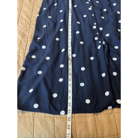 Old Navy Blue Baby Doll Polka Dot Flutter Sleeve Midi Dress XXL - Picture 6 of 6